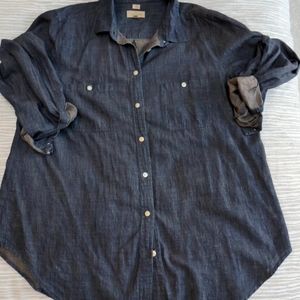Loft chambray tunic shirt